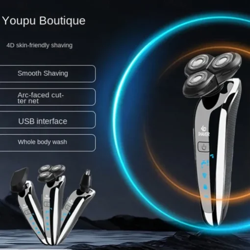 3-in-1 Hair Trimmer Multifunctional Hair Clipper All-in-one Nose Hair Trimmer Shaver Safe Non-stuck Men's Home Hair Care