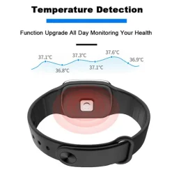 3-in-1 Intelligent Mosquito Repellent Watch – Ultrasonic Bracelet with Pedometer, Smart Anti-Mosquito Function for Indoor and Outdoor Use