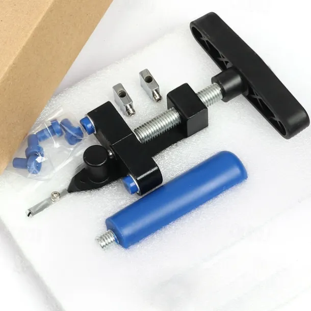 2-in-1 Manual Glass & Tile Cutter with Diamond Roller Wheel - Precision Cutting Tool for DIY & Construction, Adjustable Metal Base & Clamps, Lightweight Portable Design