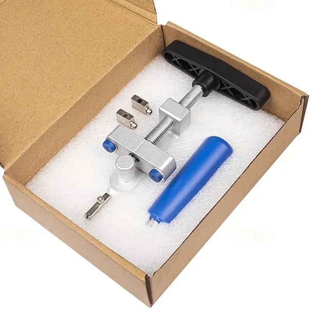 2-in-1 Manual Glass & Tile Cutter with Diamond Roller Wheel - Precision Cutting Tool for DIY & Construction, Adjustable Metal Base & Clamps, Lightweight Portable Design