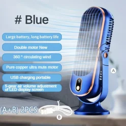 2-in-1 Mini Fan with Humidifier – USB Rechargeable Handheld Spray Fan for Travel, Car, and Temporary Cooling