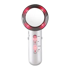 3-IN-1 Ultrasonic Cavitation Machine EMS Fat Burner Infrared Therapy Body Slimming Massager Cellulite Weight Loss Skin Tighten Handheld Beauty Cellulite Massager Device for Belly Waist Arm Leg Hip