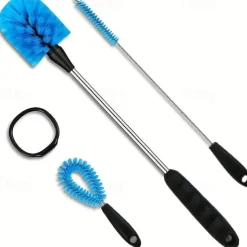 3-in-1 Water Bottle Cleaning Brush Set - Perfect for Narrow Neck Bottles, Sport Bottles, Coffee Mugs, Tumblers, and Flasks