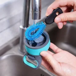 3-in-1 Water Bottle Cleaning Brush Set - Perfect for Narrow Neck Bottles, Sport Bottles, Coffee Mugs, Tumblers, and Flasks