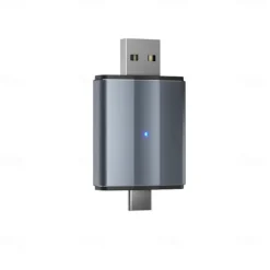 2-In-1 Wireless CarPlay Adapter Android Auto Wireless Adapter Type-C/USB Plug & Play 5Ghz WiFi Carplay Wireless Adapter
