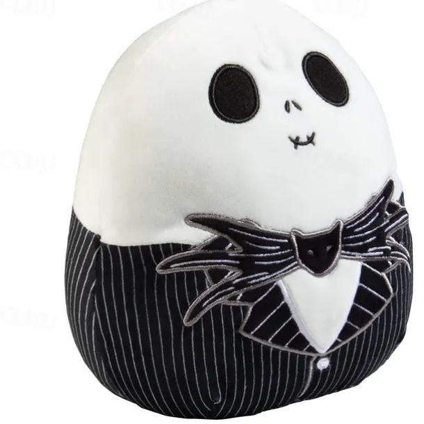 8-Inch Jack Skellington/Sally - Nightmare Before Christmas - Official Jazwares Halloween Plush - Collectible Soft & Squishy Stuffed Animal Toy - Gift for Kids, Girls & Boys
