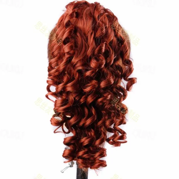 20inch kinky curly claw in ponytail hair s fake hair pony tail hair piece red/black/brown tress 3 colors #4 20inches
