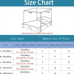 79inch Mosquito Net for Bed with Stainless Steel Bracket Increase Space Gorgeous Mosquito Net Tent Heightening Enlarge Encryption Dustproof Mosquito Nets Mosquito Net