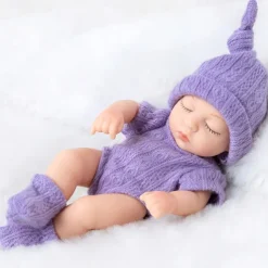 7inch/18cm New Realistic Rebirth Soft Doll And Mini Sleep Of Clothes Christmas Gift Halloween Gift