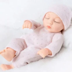 7inch/18cm New Realistic Rebirth Soft Doll And Mini Sleep Of Clothes Christmas Gift Halloween Gift