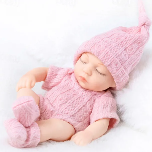 7inch/18cm New Realistic Rebirth Soft Doll And Mini Sleep Of Clothes Christmas Gift Halloween Gift