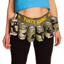 Independence Day Beer Belt, KEEP AMERICA DRUNK Beverage Beer Belt, Stripes And Stars Pattern USA Americana Patriotic Beer Belt, 4th Of July Party Decor, Summer Party Outdoor Decorations, Outdoor Party Favors