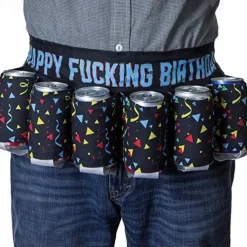 Independence Day Beer Belt, KEEP AMERICA DRUNK Beverage Beer Belt, Stripes And Stars Pattern USA Americana Patriotic Beer Belt, 4th Of July Party Decor, Summer Party Outdoor Decorations, Outdoor Party Favors