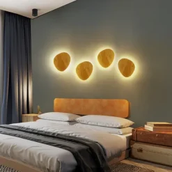 Indoor Modern Nordic Style Indoor Wall Lights Living Room Bedroom Wood Wall Light 110-120V 220-240V