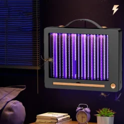 Indoor UV Bug Zapper 360 Degree Mosquito Insect Killer for Moth Wasp Fly Use in Bedroom Kitchen Office Restaurant USB Power Supply