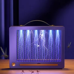 Indoor UV Bug Zapper 360 Degree Mosquito Insect Killer for Moth Wasp Fly Use in Bedroom Kitchen Office Restaurant USB Power Supply