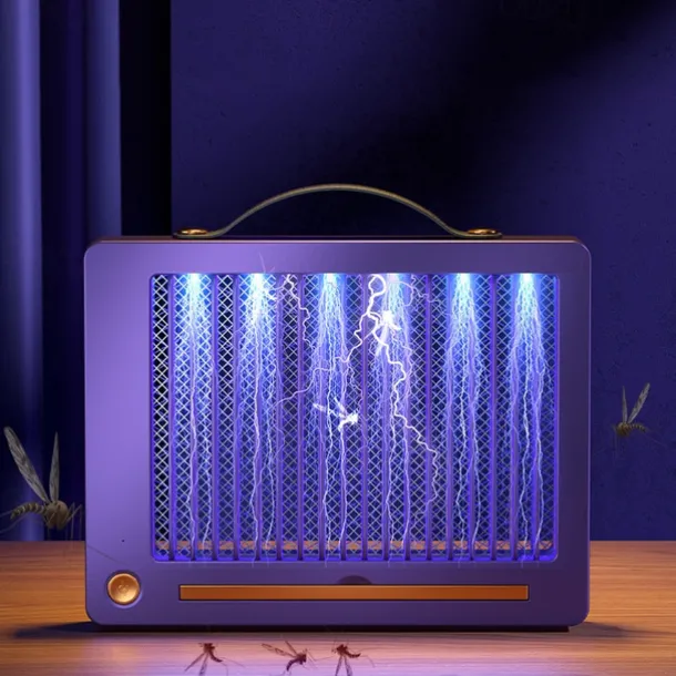 Indoor UV Bug Zapper 360 Degree Mosquito Insect Killer for Moth Wasp Fly Use in Bedroom Kitchen Office Restaurant USB Power Supply