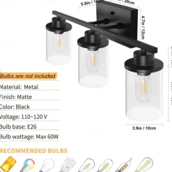 Indoor Vintage Indoor Wall Lights Bedroom Bathroom Iron Wall Light 220-240V 5 W