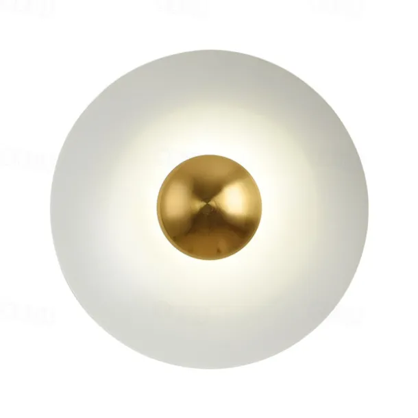 Indoor Wall Light LED Copper Circle Design Living Room Bedroom Metal Wall Lights 3000K E26 Wall Light Fixtures for Bedroom Bathroom