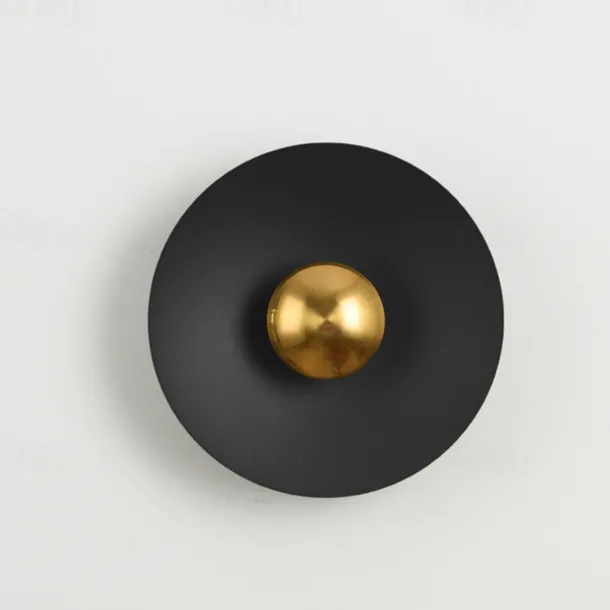Indoor Wall Light LED Copper Circle Design Living Room Bedroom Metal Wall Lights 3000K E26 Wall Light Fixtures for Bedroom Bathroom