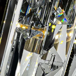 Indoor Wall Lights Crystal High Quality K9 LED Nordic Style Living Room Shops Cafes Steel Wall Light 110-240V