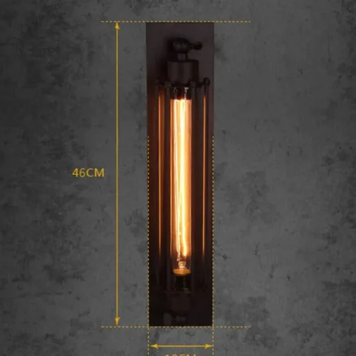 Industrial Wall Lights Metal Pipe Wall Light Retro Water Pipes Steampunk Design Flute Art for Living Room Bedroom Restaurant Attic Bar Cafe 110-240V