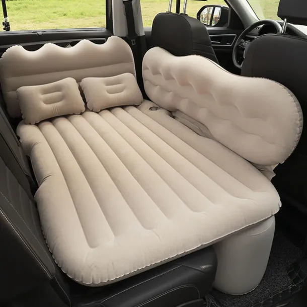 Inflatable Car Air Mattress Split Travel Bed Mattress For Car SUV Trunk Portable Comfortable Mattress Automatic Inflatable