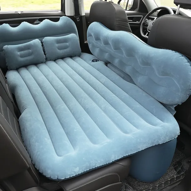 Inflatable Car Air Mattress Split Travel Bed Mattress For Car SUV Trunk Portable Comfortable Mattress Automatic Inflatable