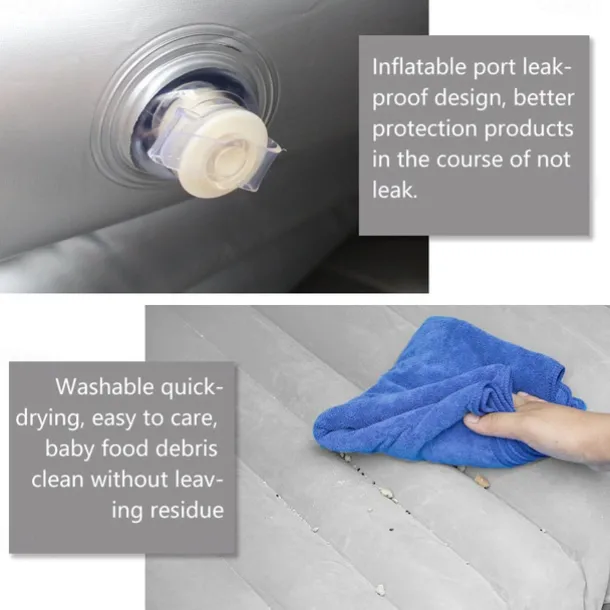 Inflatable Car Air Mattress Split Travel Bed Mattress For Car SUV Trunk Portable Comfortable Mattress Automatic Inflatable