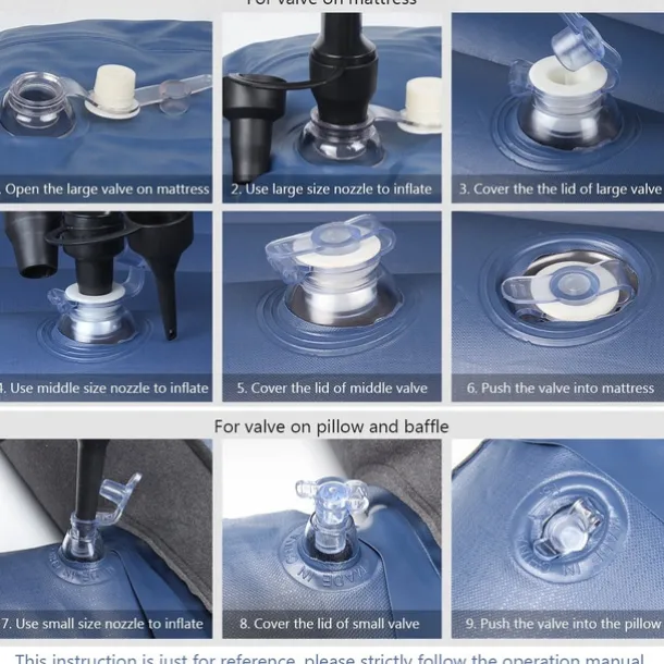 Inflatable Car Air Mattress Split Travel Bed Mattress For Car SUV Trunk Portable Comfortable Mattress Automatic Inflatable