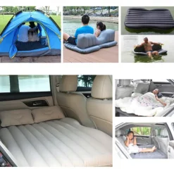 Inflatable Car Air Mattress Split Travel Bed Mattress For Car SUV Trunk Portable Comfortable Mattress Automatic Inflatable