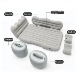 Inflatable Car Air Mattress Split Travel Bed Mattress For Car SUV Trunk Portable Comfortable Mattress Automatic Inflatable