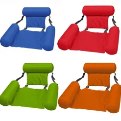 Inflatable Pool Float, Adult Pool Floaties, Multi-Purpose 4-in-1 Swimming Water Floating Rafts (Saddle, Lounge Chair, Hammock, Drifter) for Pool, Lake, Beach, River,Inflatable for Pool