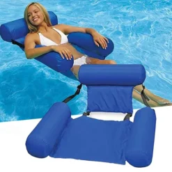 Inflatable Pool Float, Adult Pool Floaties, Multi-Purpose 4-in-1 Swimming Water Floating Rafts (Saddle, Lounge Chair, Hammock, Drifter) for Pool, Lake, Beach, River,Inflatable for Pool