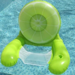 Inflatable Pool Floats Adult, 1 Pack Pool Chairs with Cup Holders,Blow up Floating Pool Floats Chair,Pool Floaties for Adults Swimming Pool Party Summer Water Fun