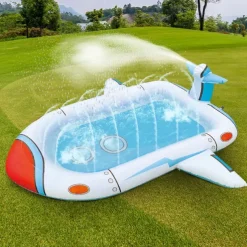 Inflatable Sprinkler Pool Children's Water Playing Toys Shark Swimming Pool Game Sprinkler Pool Dog Sprinkler Pad