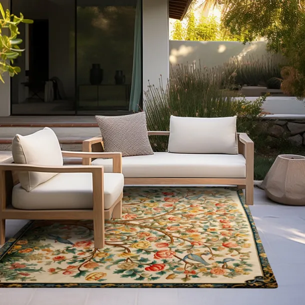 Inspired by William Morris Area Rug Kitchen Mat Non-Slip Oil Proof Floor Mat Livingroom Rug Indoor Outdoor Mat Bedroom Decor Bathroom Mat Entrance Rug Door Mat Bird Tree of Life