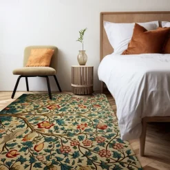Inspired by William Morris Area Rug Kitchen Mat Non-Slip Oil Proof Floor Mat Livingroom Rug Indoor Outdoor Mat Bedroom Decor Bathroom Mat Entrance Rug Door Mat Bird Tree of Life