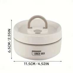 Insulated Lunch Box, Bento Box, Portable Insulated Lunch Container, Stackable Leakproof Stainless Steel Food Container, For Teenagers School,Canteen, Back School