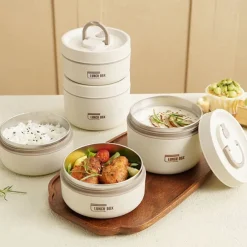 Insulated Lunch Box, Bento Box, Portable Insulated Lunch Container, Stackable Leakproof Stainless Steel Food Container, For Teenagers School,Canteen, Back School