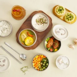 Insulated Lunch Box, Bento Box, Portable Insulated Lunch Container, Stackable Leakproof Stainless Steel Food Container, For Teenagers School,Canteen, Back School