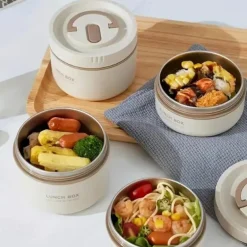 Insulated Lunch Box, Bento Box, Portable Insulated Lunch Container, Stackable Leakproof Stainless Steel Food Container, For Teenagers School,Canteen, Back School