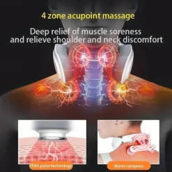 Intelligent Cervical Spine Massager Shoulder And Neck Multifunctional Physiotherapy Neck Protector Hot Compress Electric Heating Cervical Spine Massage