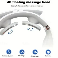 Intelligent Cervical Spine Massager Shoulder And Neck Multifunctional Physiotherapy Neck Protector Hot Compress Electric Heating Cervical Spine Massage