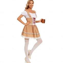 International Beer Festival Oktoberfest Socks / Long Stockings Apron Dirndl Oktoberfest / Beer Bavarian Maid Bavarian German Munich Wiesn Women's Traditional Style Cloth