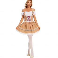 International Beer Festival Oktoberfest Socks / Long Stockings Apron Dirndl Oktoberfest / Beer Bavarian Maid Bavarian German Munich Wiesn Women's Traditional Style Cloth