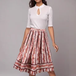 International Beer Festival Oktoberfest Skirt Dirndl Oktoberfest / Beer Bavarian Bavarian German Munich Wiesn Women's Beer Festival Traditional Style Cloth Skirt