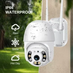IP Camera 2MP dome Wireless Motion Detection Remote Access Waterproof Indoor Outdoor Apartment Support 128 GB