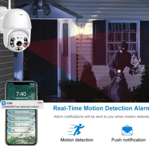 IP Camera 2MP dome Wireless Motion Detection Remote Access Waterproof Indoor Outdoor Apartment Support 128 GB