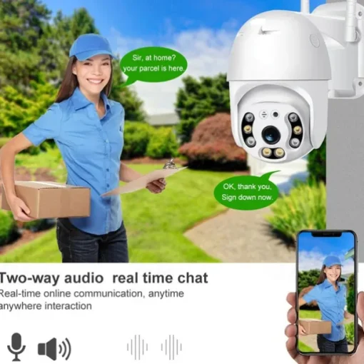 IP Camera 2MP dome Wireless Motion Detection Remote Access Waterproof Indoor Outdoor Apartment Support 128 GB